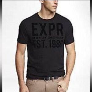 Express T Shirt Slim Fit Mens Size Small Black